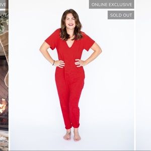 Smash and Tess Jillian Harris Romper Jilly Red